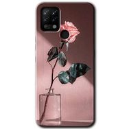 Tecno Pova Retro Gül Baskılı Uyumlu Silikon Kılıf