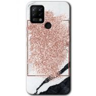 Tecno Pova Simli Mermer Baskılı Uyumlu Silikon Kılıf