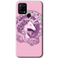 Tecno Pova Unicorn Pembe Baskılı Uyumlu Silikon Kılıf