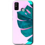 Tecno Spark 6 Go 3D Yaprak Baskılı Uyumlu Silikon Kılıf