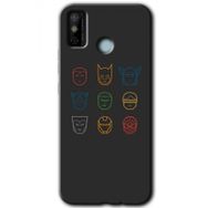 Tecno Spark 6 Go Avengers Minimalism Baskılı Uyumlu Silikon Kılıf