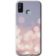 Tecno Spark 6 Go Blur Lights Baskılı Uyumlu Silikon Kılıf
