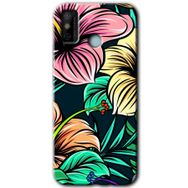 Tecno Spark 6 Go Çizim Çiçekler Baskılı Uyumlu Silikon Kılıf
