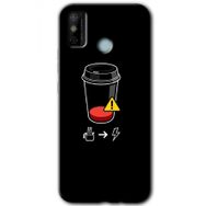 Tecno Spark 6 Go Coffee Battery Baskılı Uyumlu Silikon Kılıf