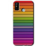 Tecno Spark 6 Go Colorful Lines Baskılı Uyumlu Silikon Kılıf