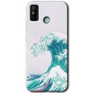 Tecno Spark 6 Go Dalga Baskılı Uyumlu Silikon Kılıf