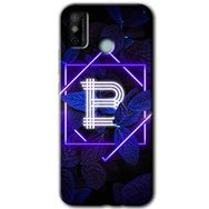 Tecno Spark 6 Go Dark Neon Yaprak B Harfi Baskılı Uyumlu Silikon Kılıf