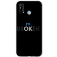 Tecno Spark 6 Go Im Broken Baskılı Uyumlu Silikon Kılıf