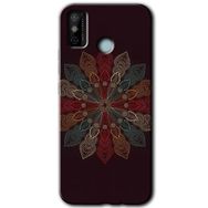 Tecno Spark 6 Go Mandala Flower Wal Baskılı Uyumlu Silikon Kılıf