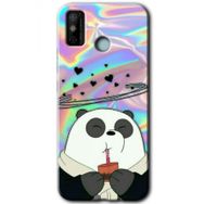 Tecno Spark 6 Go Milkshake Panda Baskılı Uyumlu Silikon Kılıf