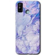 Tecno Spark 6 Go Spots Lilac Baskılı Uyumlu Silikon Kılıf