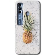 Tecno Spark 7 Pro Ananas Baskılı Uyumlu Silikon Kılıf