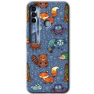 Tecno Spark 7 Pro Animals Funny Baskılı Uyumlu Silikon Kılıf