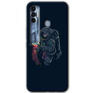 Tecno Spark 7 Pro Astronot Kıyafeti Baskılı Uyumlu Silikon Kılıf