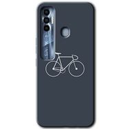 Tecno Spark 7 Pro Bike Baskılı Uyumlu Silikon Kılıf