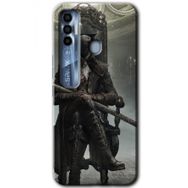 Tecno Spark 7 Pro Bloodborne Hunters Baskılı Uyumlu Silikon Kılıf