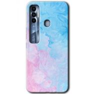 Tecno Spark 7 Pro Blue Art Baskılı Uyumlu Silikon Kılıf