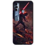 Tecno Spark 7 Pro Darh Vader Wars Baskılı Uyumlu Silikon Kılıf