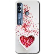 Tecno Spark 7 Pro Kalpli Şekerleme Baskılı Uyumlu Silikon Kılıf