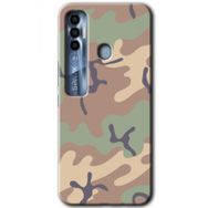 Tecno Spark 7 Pro Kamuflaj 29 Baskılı Uyumlu Silikon Kılıf