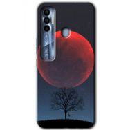 Tecno Spark 7 Pro Kanlı Ay Baskılı Uyumlu Silikon Kılıf