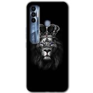 Tecno Spark 7 Pro King Lion Baskılı Uyumlu Silikon Kılıf