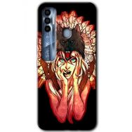 Tecno Spark 7 Pro Kurt Kız Baskılı Uyumlu Silikon Kılıf