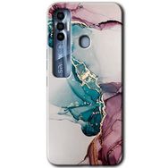 Tecno Spark 7 Pro Liquid Mermer Baskılı Uyumlu Silikon Kılıf
