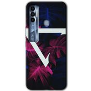 Tecno Spark 7 Pro Mekanik Yaprak Baskılı Uyumlu Silikon Kılıf