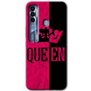 Tecno Spark 7 Pro Queen Baskılı Uyumlu Silikon Kılıf