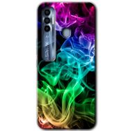 Tecno Spark 7 Pro Smoke Colorful Baskılı Uyumlu Silikon Kılıf