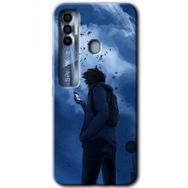 Tecno Spark 7 Pro Sonbahar Yalnızlığı Baskılı Uyumlu Silikon Kılıf