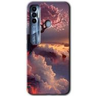Tecno Spark 7 Pro Uçurumdaki Hayat Baskılı Uyumlu Silikon Kılıf