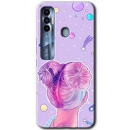 Tecno Spark 7 Pro Uzaylı Kız Baskılı Uyumlu Silikon Kılıf
