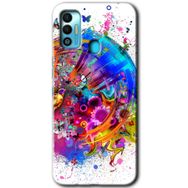 Tecno Spark 7T 4K Clock Baskılı Uyumlu Silikon Kılıf