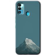 Tecno Spark 7T Alone Mountain Baskılı Uyumlu Silikon Kılıf