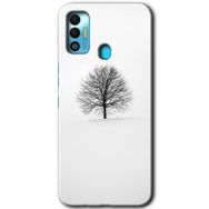 Tecno Spark 7T Alone Tree Baskılı Uyumlu Silikon Kılıf