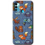 Tecno Spark 7T Animals Funny Baskılı Uyumlu Silikon Kılıf
