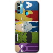 Tecno Spark 7T Avengers 1 Baskılı Uyumlu Silikon Kılıf
