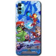 Tecno Spark 7T Avengers Cartoon Baskılı Uyumlu Silikon Kılıf