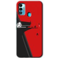 Tecno Spark 7T Avengers Tower Baskılı Uyumlu Silikon Kılıf