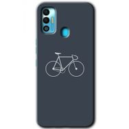 Tecno Spark 7T Bike Baskılı Uyumlu Silikon Kılıf