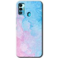 Tecno Spark 7T Blue Art Baskılı Uyumlu Silikon Kılıf