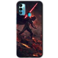 Tecno Spark 7T Darh Vader Wars Baskılı Uyumlu Silikon Kılıf