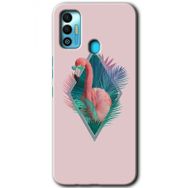 Tecno Spark 7T Flamingo Baskılı Uyumlu Silikon Kılıf