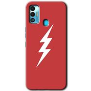 Tecno Spark 7T Flash Logo Baskılı Uyumlu Silikon Kılıf