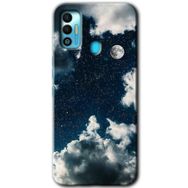 Tecno Spark 7T Gece Gökyüzü Baskılı Uyumlu Silikon Kılıf
