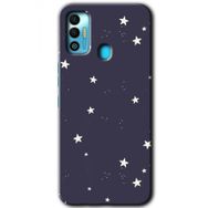 Tecno Spark 7T Gökyüzü Yıldız Baskılı Uyumlu Silikon Kılıf