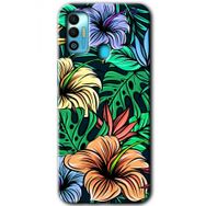 Tecno Spark 7T Hibiscus Flowers Baskılı Uyumlu Silikon Kılıf