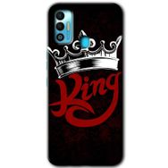 Tecno Spark 7T King Baskılı Uyumlu Silikon Kılıf